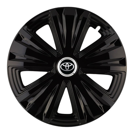 Set 4 capace roti Glory Negru R16 Compatibil Cu Toyota