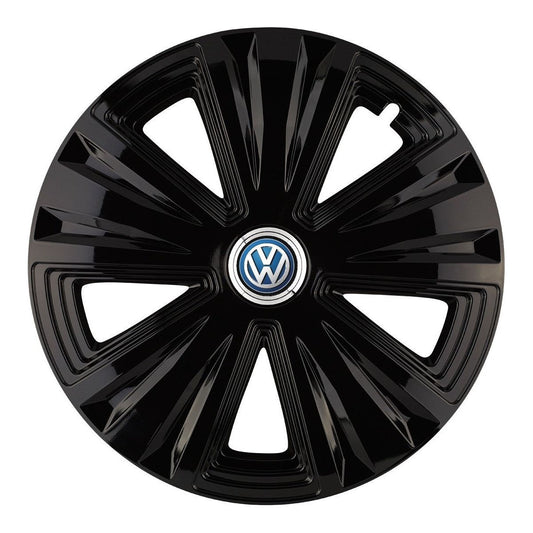 Set 4 capace roti Glory Negru R16 Compatibil Cu Volkswagen