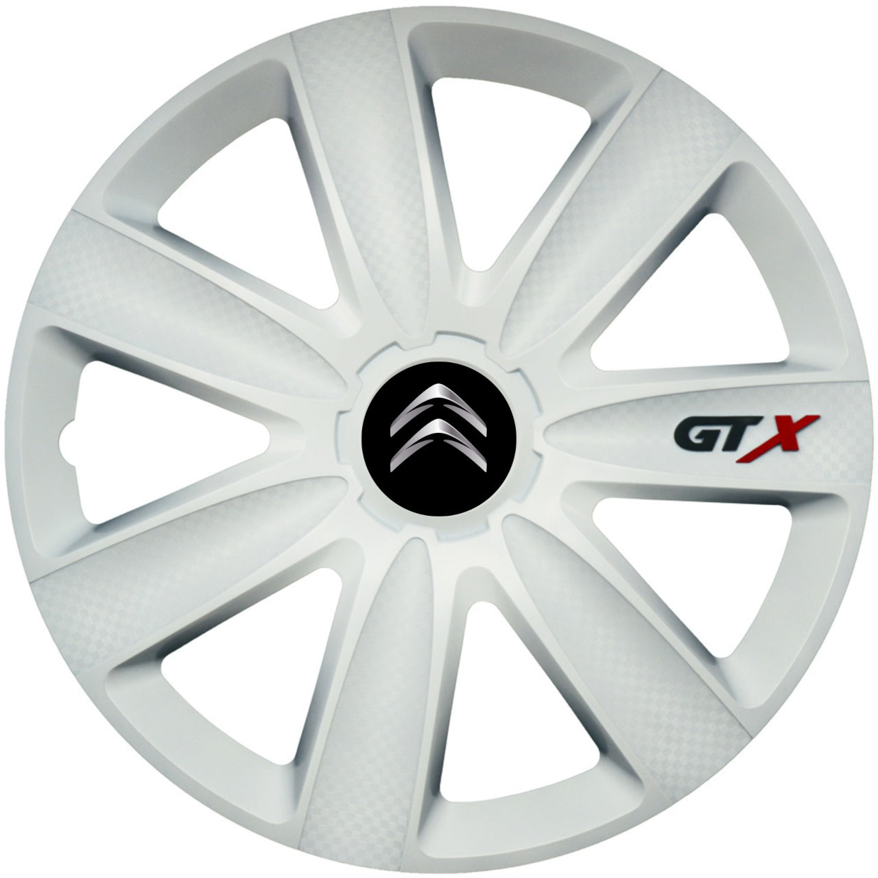 Set 4 Capace Roti GTX Alb R15, Compatibil Cu Citroen