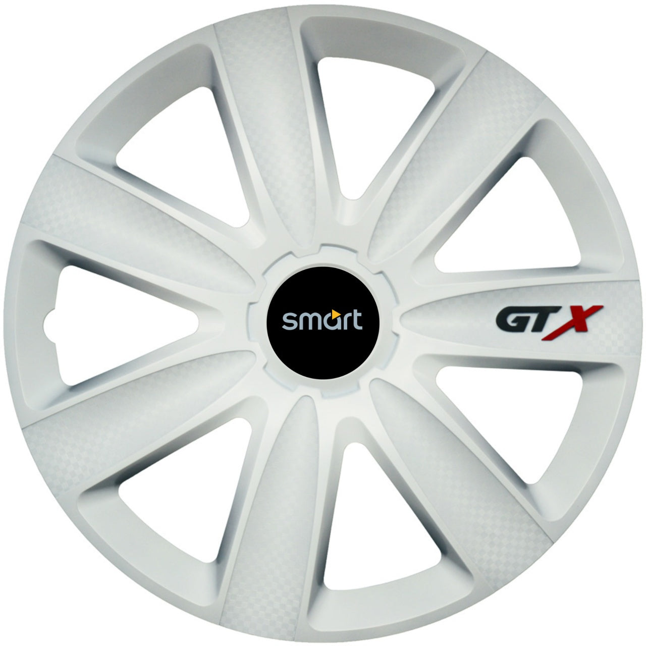 Set 4 Capace Roti GTX Alb R15, Compatibil Cu Smart