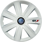 Set 4 Capace Roti GTX Alb R15, Compatibil Cu Volkswagen