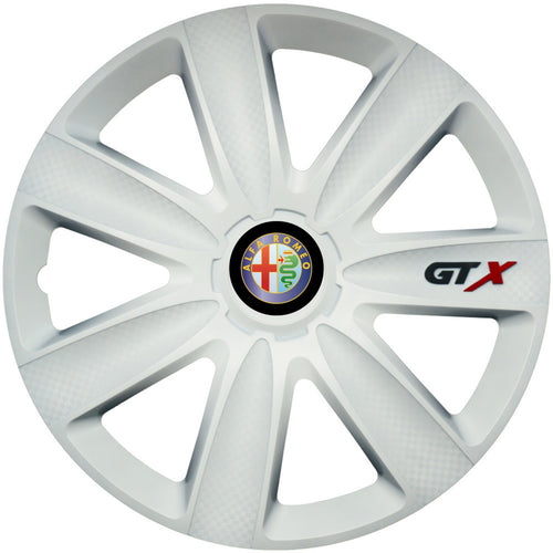 Комплект 4 таса GTX бели R16, съвместими с Alfa Romeo