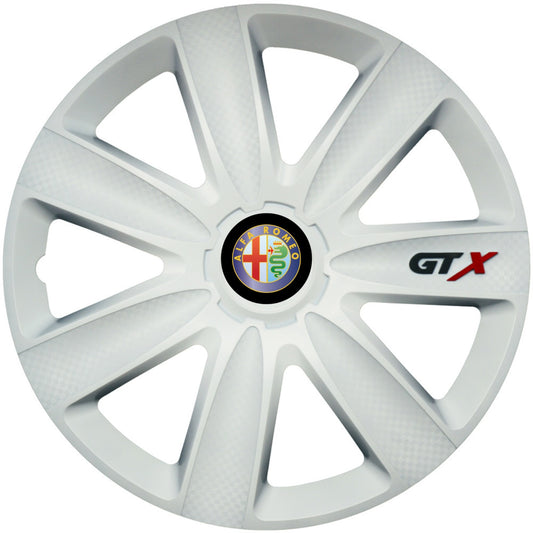 4 db-os GTX fehér kerékszett R16-hoz, Alfa Romeo-hoz kompatibilis