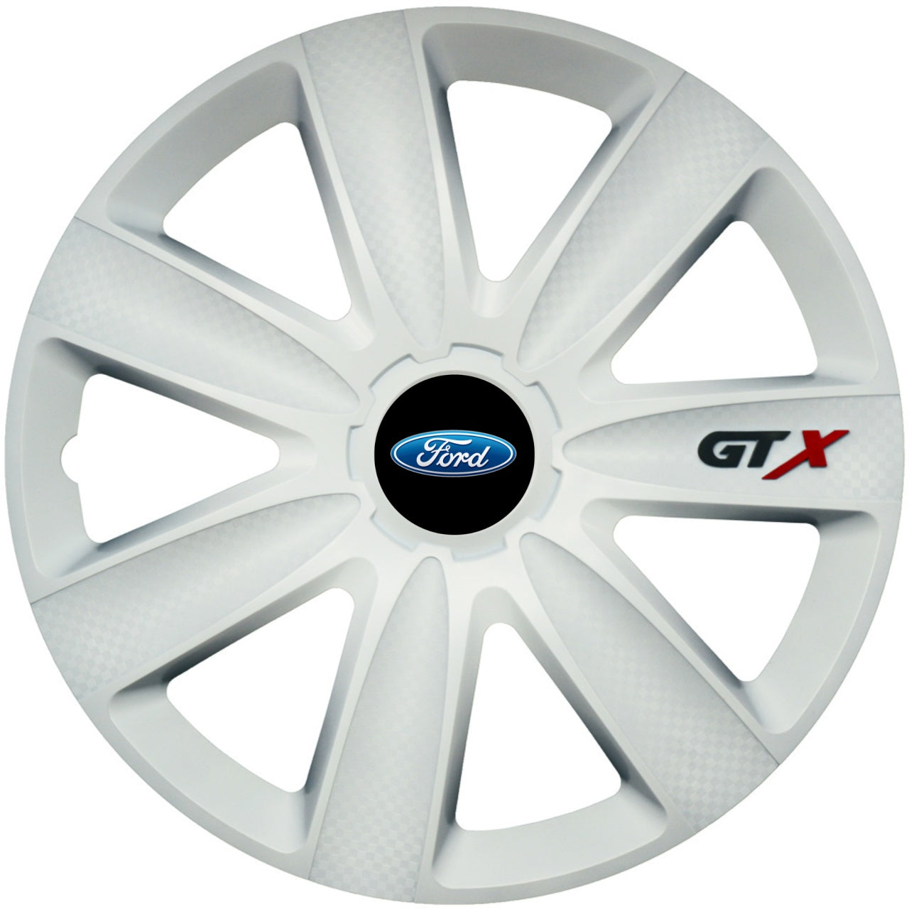Set 4 Capace Roti GTX Alb R16, Compatibil Cu Ford