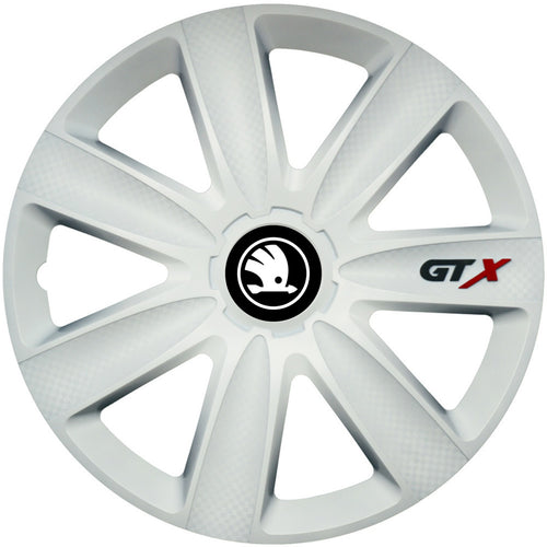 Set 4 Capace Roti GTX Alb R16, Compatibil Cu Skoda nou