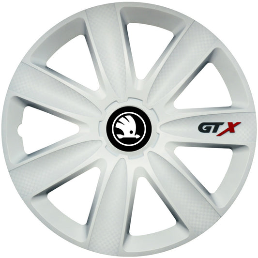 Set 4 Capace Roti GTX Alb R16, Compatibil Cu Skoda nou