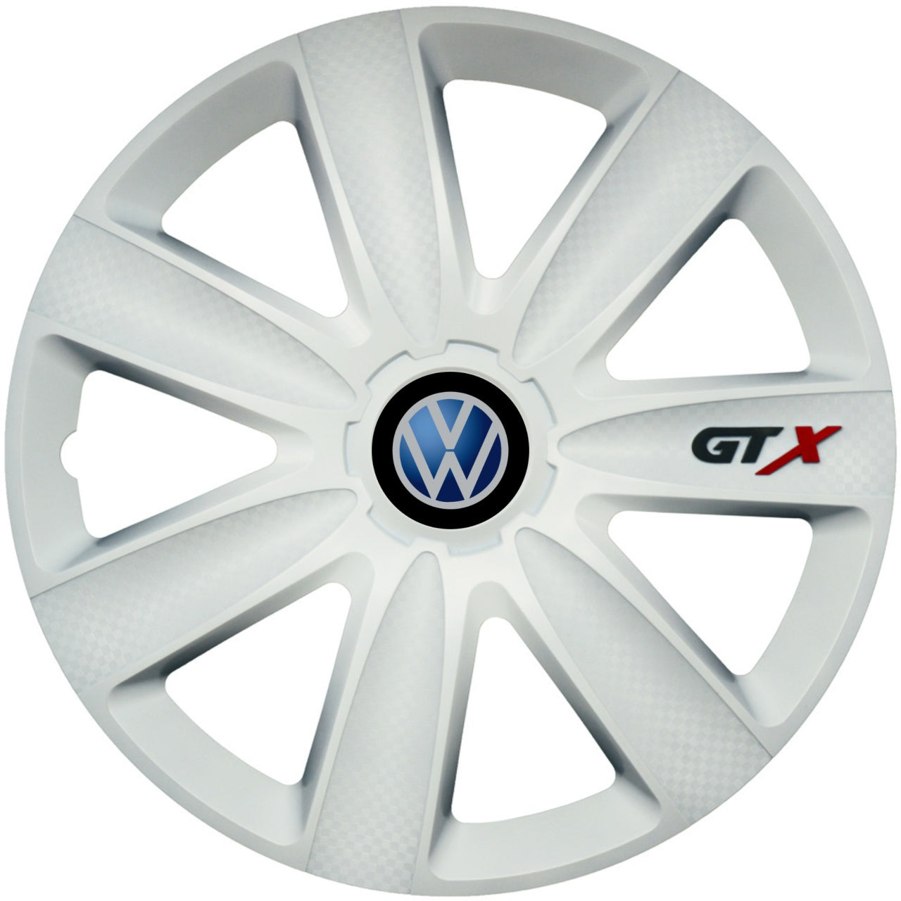Set 4 Capace Roti GTX Alb R16, Compatibil Cu Volkswagen