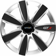 Set 4 Capace Roti GTX Carbon Gri-Negru R14, Pentru Smart