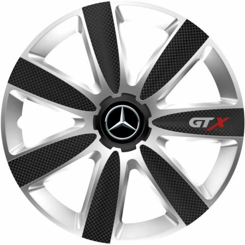 Set 4 Capace Roti GTX Carbon Gri-Negru R16, Pentru Mercedes