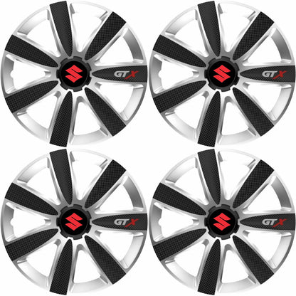 Set 4 Capace Roti GTX Carbon Gri-Negru R17, Pentru Suzuki