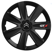 Set 4 capace Roti Gtx Carbon Negru R14, Pentru Citroen