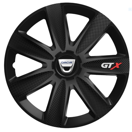 Комплект 4 таса GTX Carbon Black R14 за Dacia