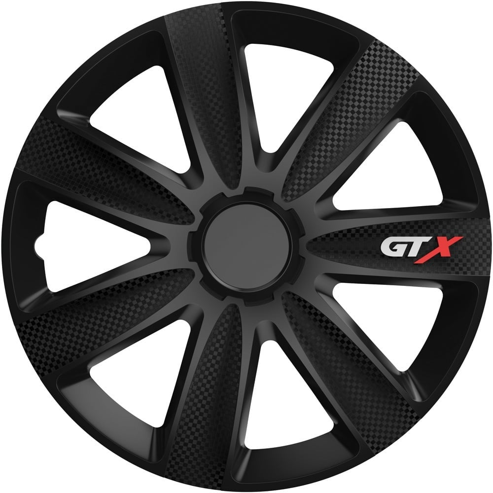 Set 4 capace Roti Gtx Carbon Negru R16