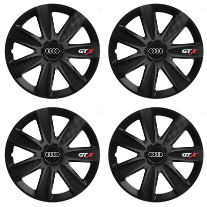 Set 4 capace Roti Gtx Carbon Negru R17, Pentru Audi
