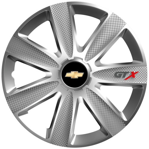Комплект 4 таса GTX сиви R15, за Chevrolet