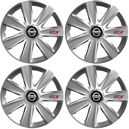 Set 4 Capace Roti GTX Gri R15, Pentru Nissan
