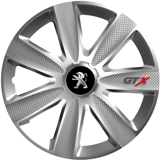 4 db-os GTX szürke kerékszett R15 Peugeot-hoz