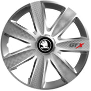 Set 4 Capace Roti GTX Gri R15, Pentru Skoda Nou