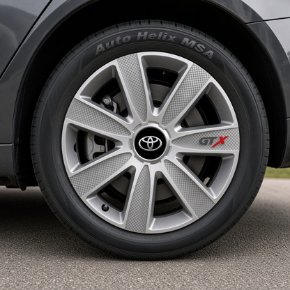 Set 4 Capace Roti GTX Gri R15, Pentru Toyota