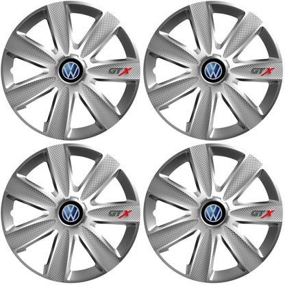 Set 4 Capace Roti GTX Gri R15, Pentru Volkswagen