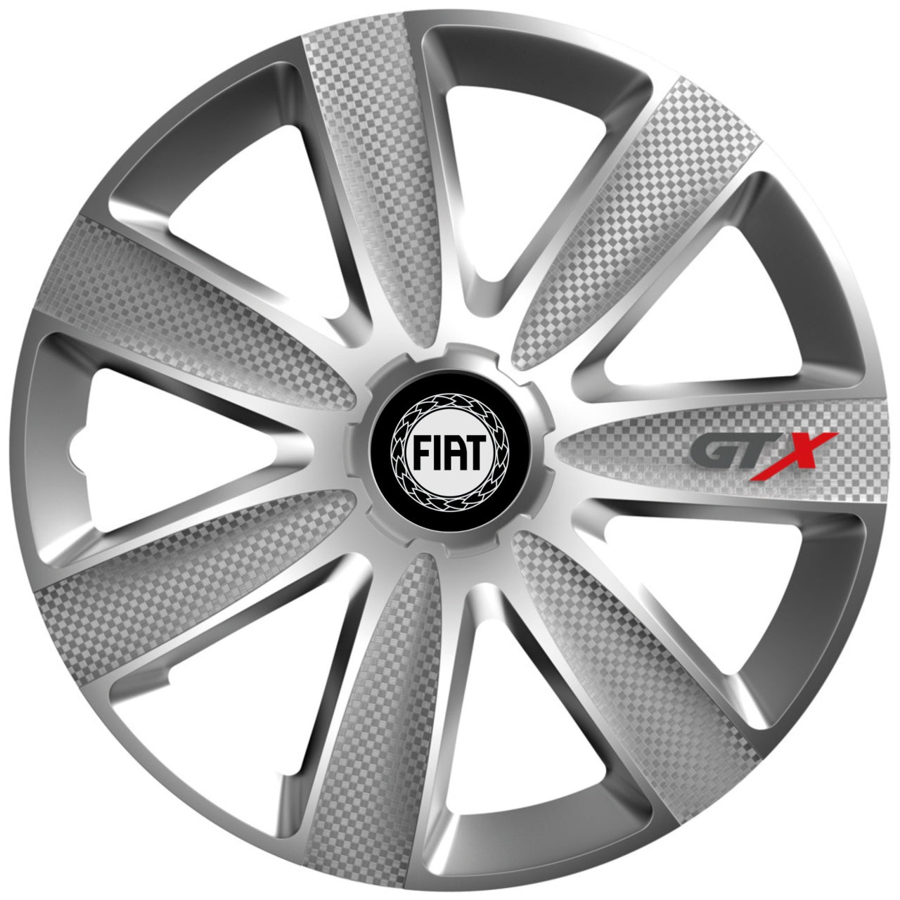 Set 4 Capace Roti GTX Gri R16, Pentru Fiat