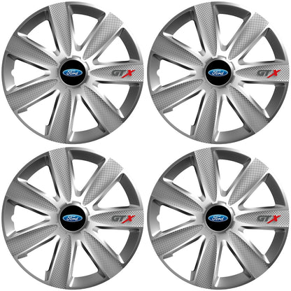 Set 4 Capace Roti GTX Gri R16, Pentru Ford