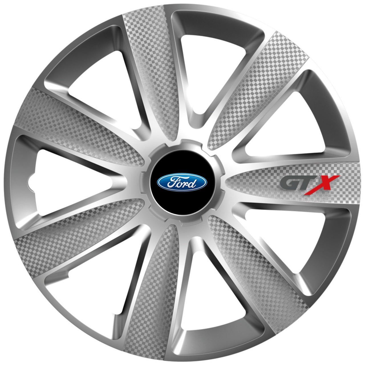 Комплект 4 таса GTX сиви R16, за Ford