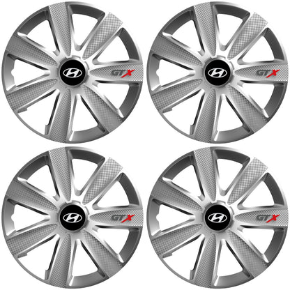Set 4 Capace Roti GTX Gri R16, Pentru Hyundai