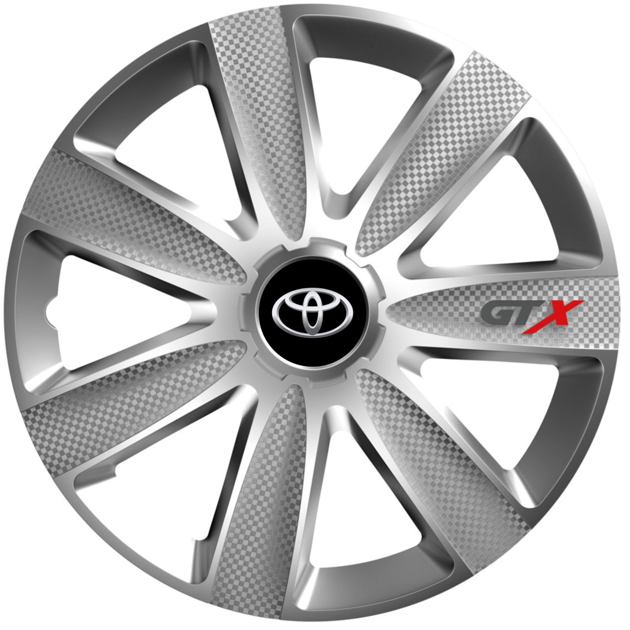 Комплект 4 таса GTX сиви R16, за Toyota