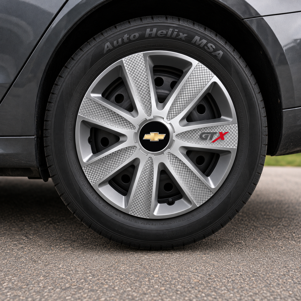 Set 4 Capace Roti GTX Gri R17, Pentru Chevrolet
