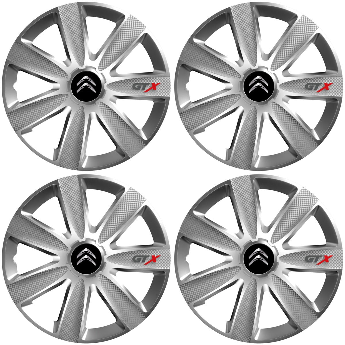 Set 4 Capace Roti GTX Gri R17, Pentru Citroen