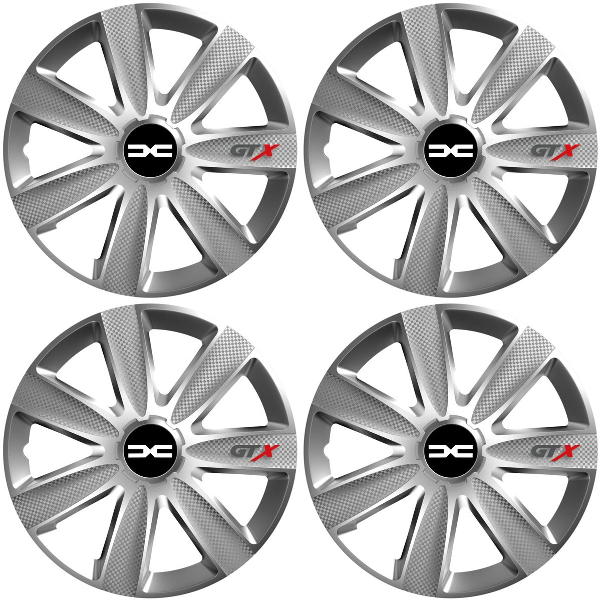 Set 4 Capace Roti GTX Gri R17, Pentru Dacia Nou