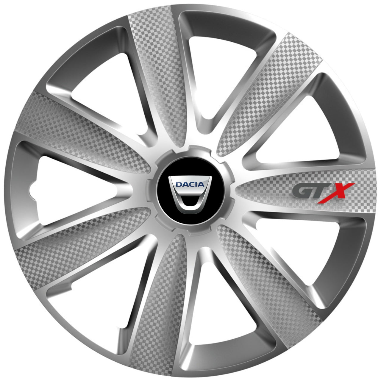 Set 4 Capace Roti GTX Gri R17, Pentru Dacia