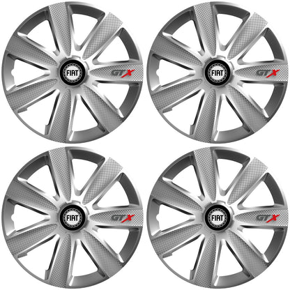 Set 4 Capace Roti GTX Gri R17, Pentru Fiat