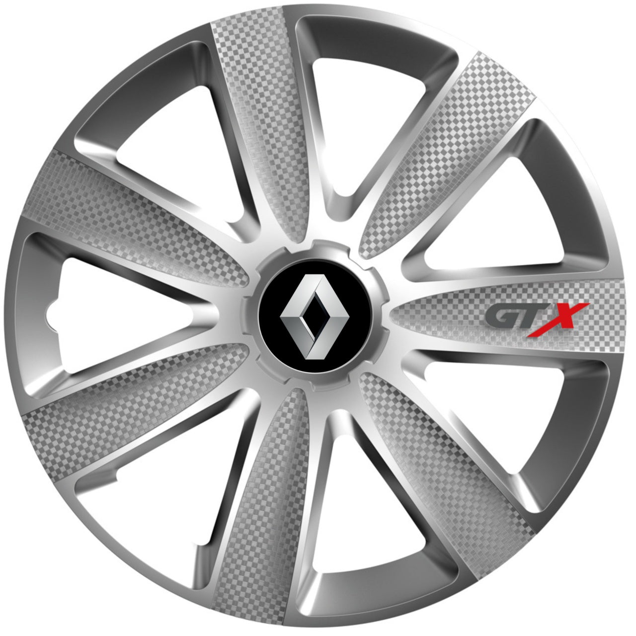 Set 4 Capace Roti GTX Gri R17, Pentru Renault