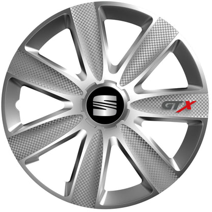 Set 4 Capace Roti GTX Gri R17, Pentru Seat