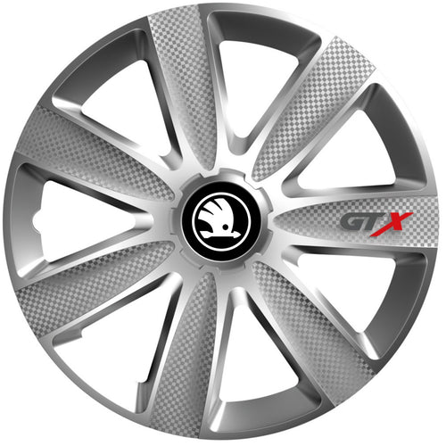 Set 4 Capace Roti GTX Gri R17, Pentru Skoda Nou