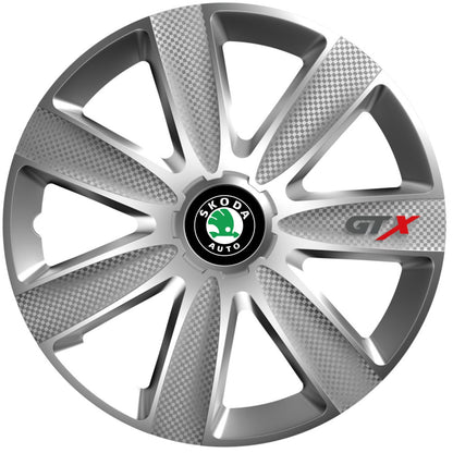 Set 4 Capace Roti GTX Gri R17, Pentru Skoda