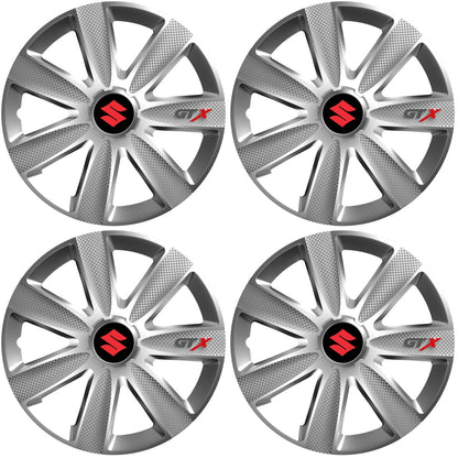 Set 4 Capace Roti GTX Gri R17, Pentru Suzuki