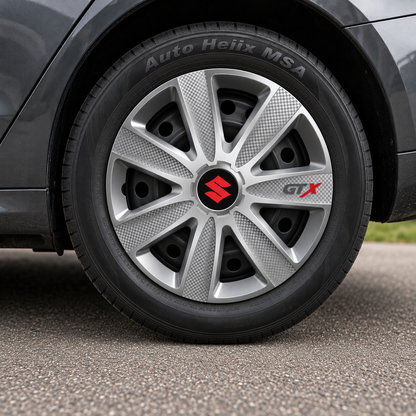 Set 4 Capace Roti GTX Gri R17, Pentru Suzuki