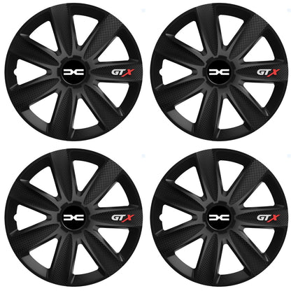 Set 4 Capace Roti GTX Negru Carbon Dacia new, R14