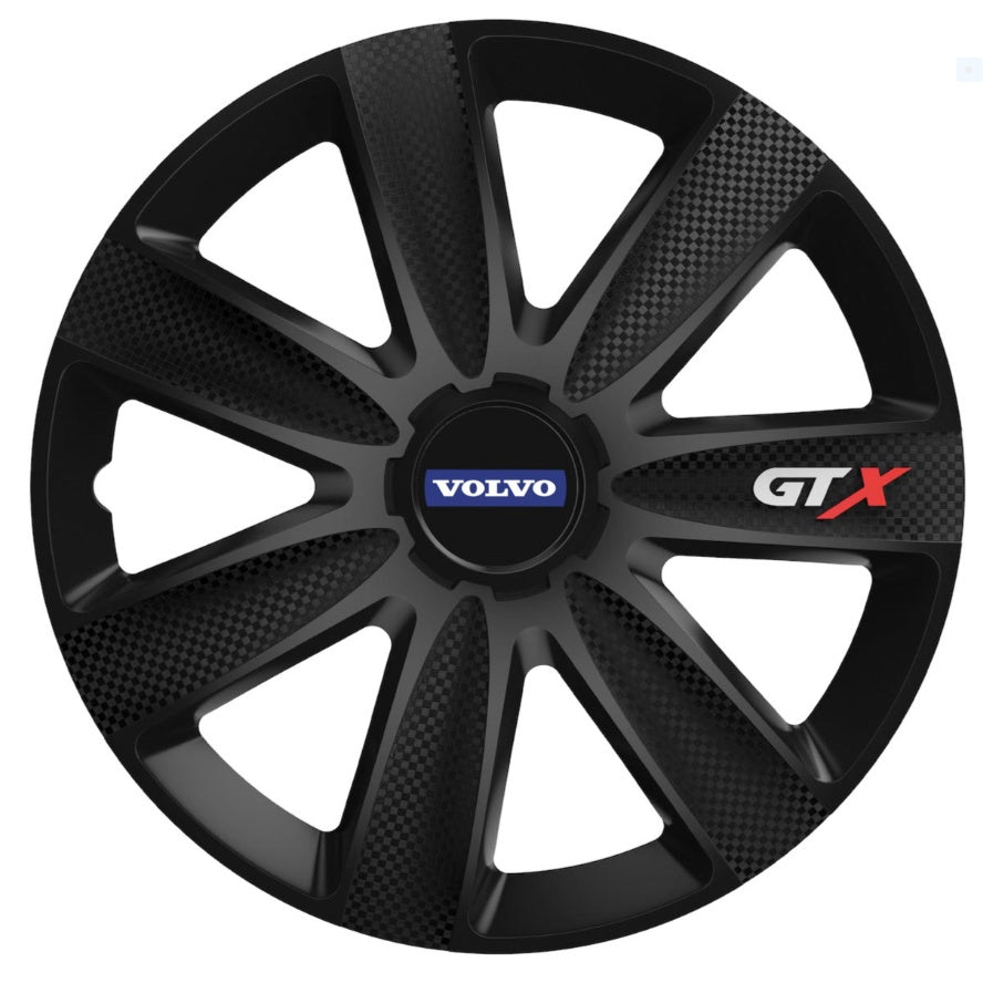 Set 4 Capace Roti GTX Negru Carbon Ford, R14