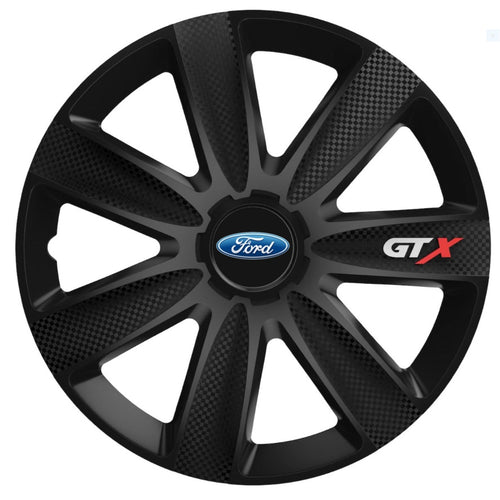 Set 4 Capace Roti GTX Negru Carbon R16, pentru Ford