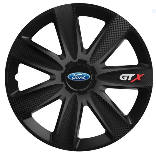 Set 4 Capace Roti GTX Negru Carbon R17, pentru Ford