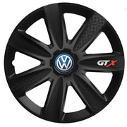 Set 4 Capace Roti GTX Negru Carbon Volkswagen, R15