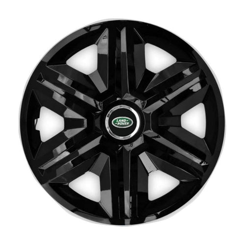 Set 4 capace roti hubcaps fast black R15 Compatibil Cu Land Rover