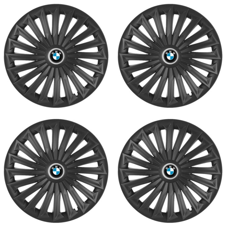 Set 4 capace roti Joy Negru R17 Compatibil Cu BMW