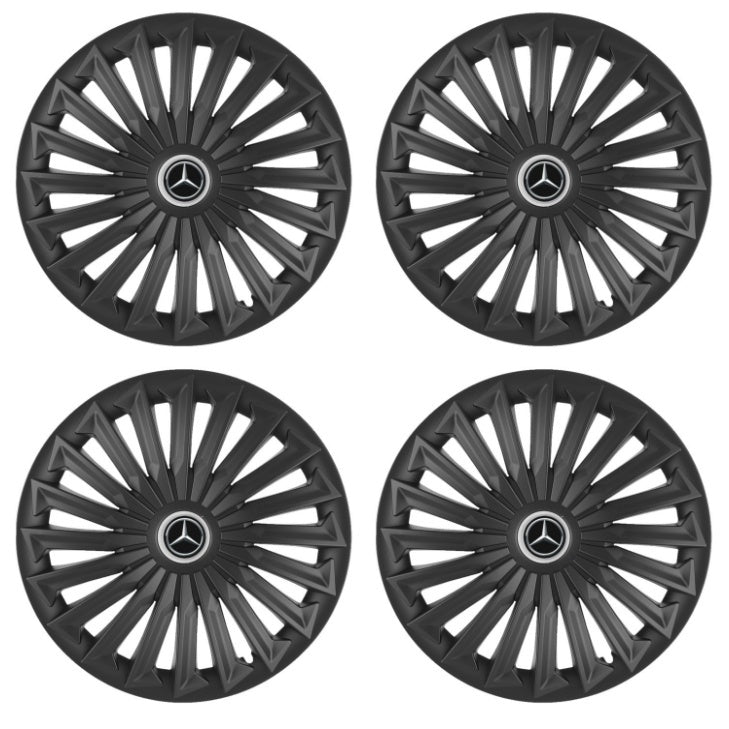 Set 4 capace roti Joy Negru R17 Compatibil Cu Mercedes-Benz