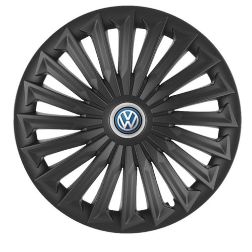 Set 4 capace roti Joy Negru R17 Compatibil Cu Volkswagen