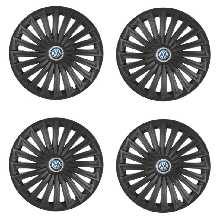Set 4 capace roti Joy Negru R17 Compatibil Cu Volkswagen